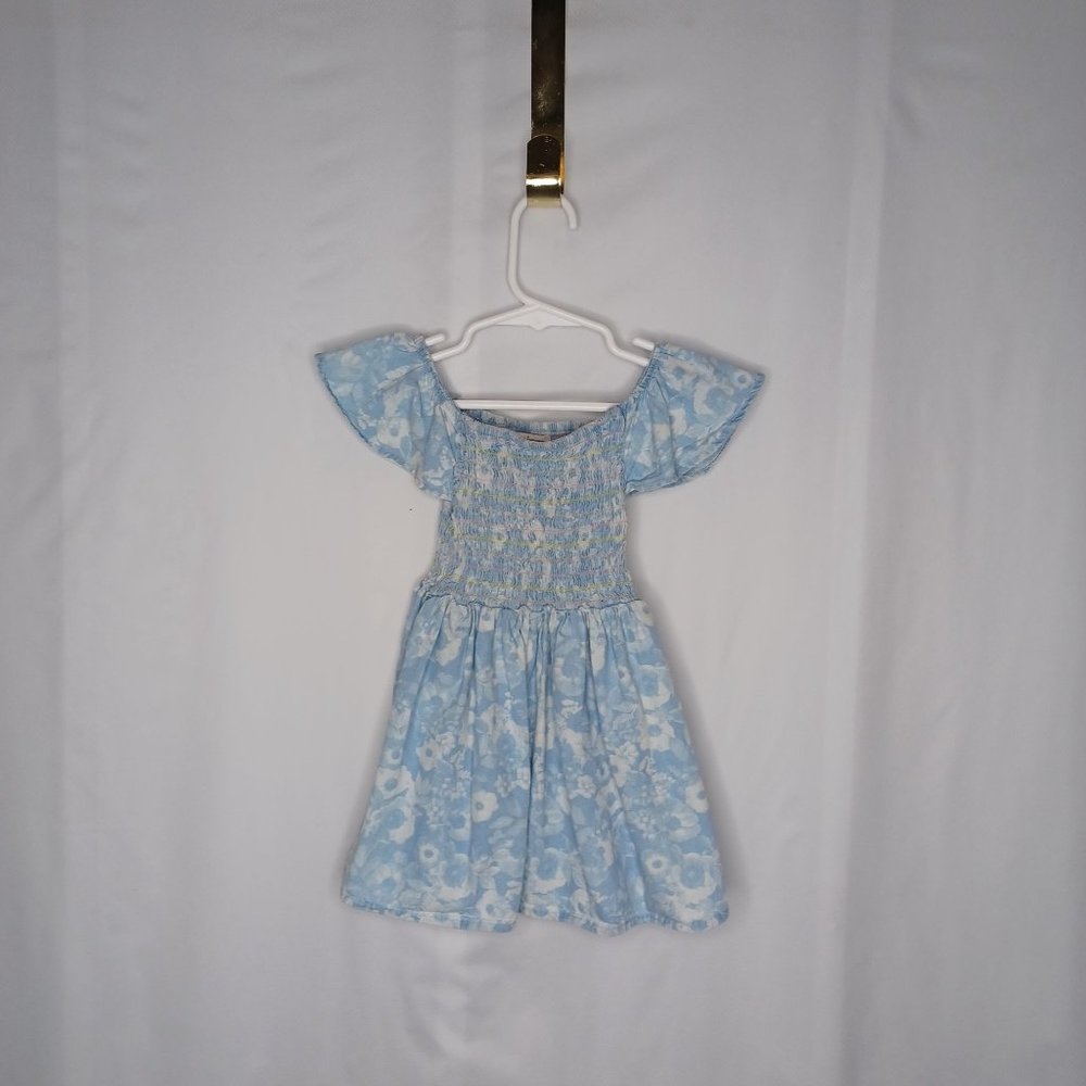 Nanette Lapore Bohemian Dress, Girl's 24 Months, Blue and White Floral